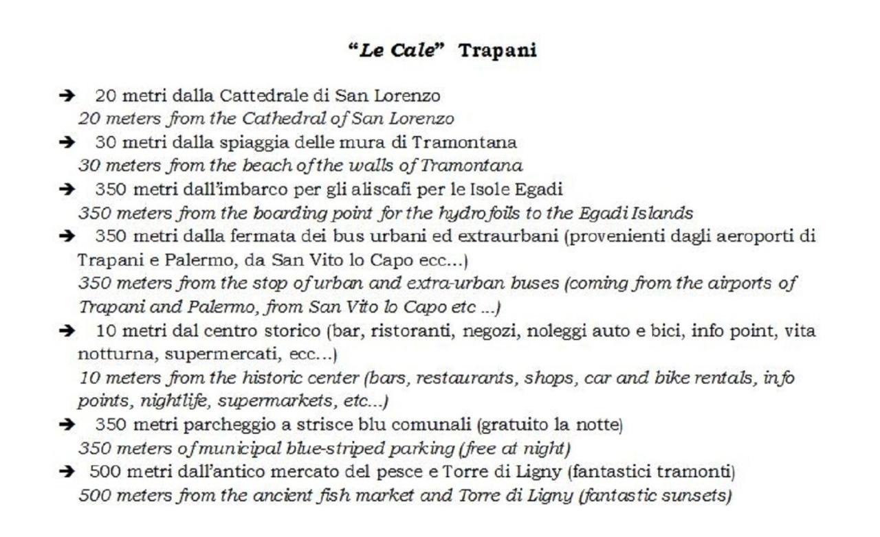 Le Cale Bed & Breakfast Trapani Luaran gambar
